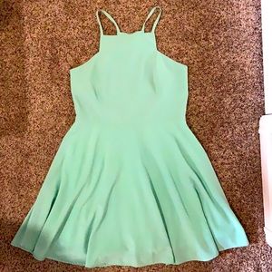 Lulus green razor back dress